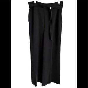 H&M Wide leg Pant -8 black , poly blend NWOT